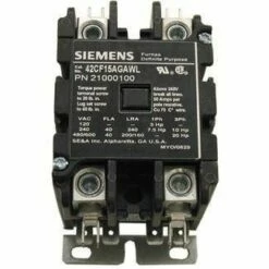 Coates 21000100 Double Pole Contactor, 50 Amp, 240V