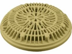 Tan Vinyl Main Drain Galaxy Lid & Ring - 8" - 25548-009-000