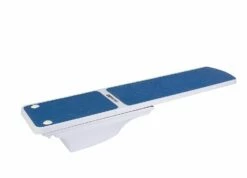SR Smith 68-207-7382B Flyte Deck II Stand White In Color With Truetread Diving Boad, 8' White With Blue Truetread