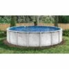 15' Round Adobe Mist 52" Steel 6" Top Rail Above Ground Pool Package - NB7702P -swimming pool supplies shop adobe mist above ground pool