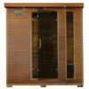 Klondike 4-Person Cedar Infrared Sauna With Chromotherapy Lighting - SA1318 -swimming pool supplies shop bsa1318