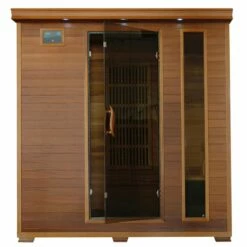 Klondike 4-Person Cedar Infrared Sauna With Chromotherapy Lighting - SA1318