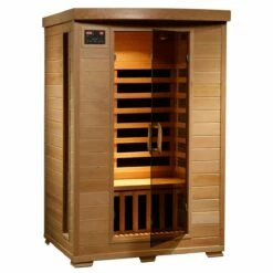 Coronado 2-Person Hemlock Deluxe Infrared Sauna W/ 6 Carbon Heaters - SA2409