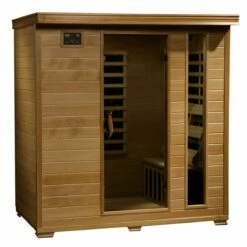 Monticello 4-Person Hemlock Infrared Sauna W/ 9 Carbon Heaters - SA2418