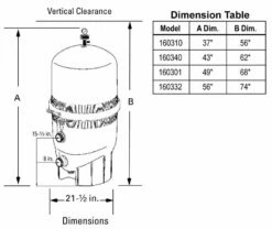 Pentair Clean And Clear Plus 420 Cartridge Filter 160301 - EC-160301 -swimming pool supplies shop cleanclear plus dim 1