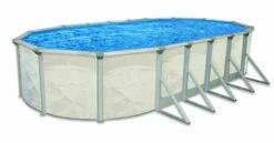 Ocean Mist Englewood 16' X 32' Oval 52" Above Ground Pool Package -swimming pool supplies shop echo oval