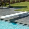 SR Smith 68-209-8402 Diving Board & Stand Combination, Flyte Deck II Diving Stand White In Color With 10' Frontier III Residential Board Radiant White -swimming pool supplies shop flyte deck on pool