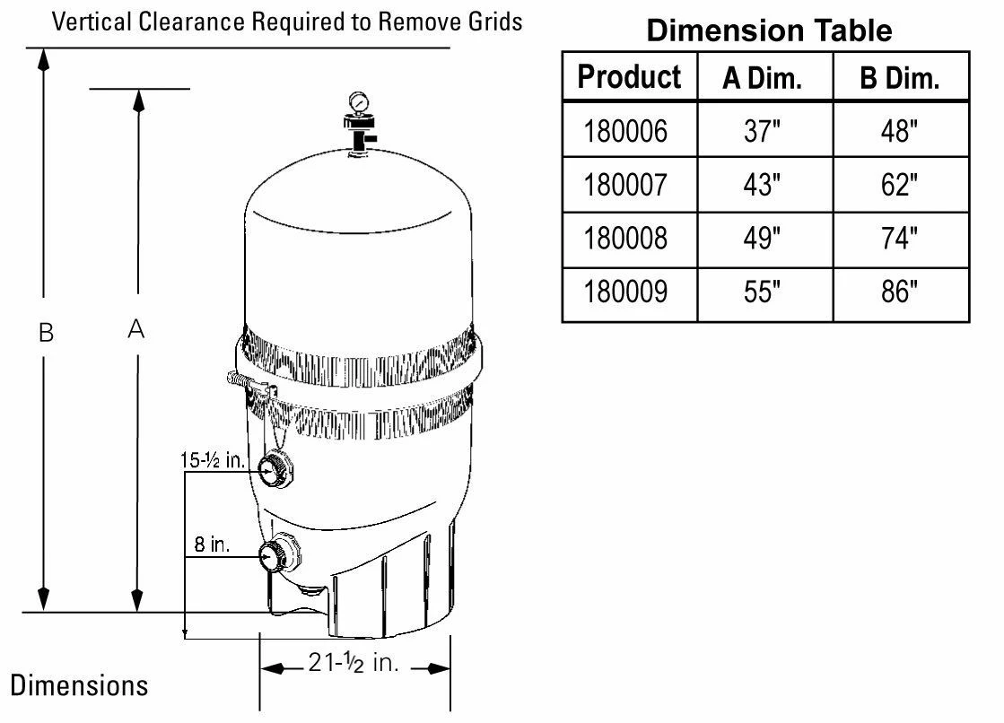 Pentair EC-180007 FNS Plus 36 Sq Ft D.E. Pool Filter For In Ground Pools 5 Pentair EC-180007 FNS Plus 36 Sq Ft D.E. Pool Filter For In Ground Pools - Image 3