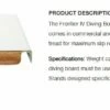 SR Smith 66-209-4082 Diving Board, Frontier IV 8' Radiant White -swimming pool supplies shop frontier iv diving board 2