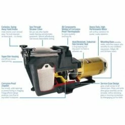 Hayward Super Pump 3/4 HP Pool Pump W3SP2605X7 -swimming pool supplies shop hayward super pump .75 hp pool pump sp2605x7 3