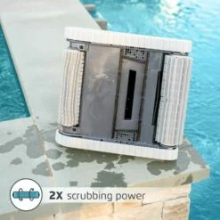 Dolphin Explorer E30 Advanced Robotic Pool Cleaner - 99996240-XP -swimming pool supplies shop image 9 e30 2021 profileimage3 2xscrubbing