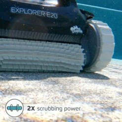 Dolphin Explorer E20 Advanced Robotic Pool Cleaner - 99996148-XP -swimming pool supplies shop image 7 e20 2021 profileimage4 2xscrubbing