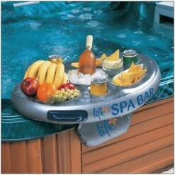 Life Floating Spa Bar Inflatable Hot Tub Side Tray For Drinks And Snacks