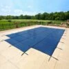 Arctic Vortex 20' X 40' Rectangle 18yr Mesh Safety Pool Cover W/ 4 X 8 Center End Step - Blue