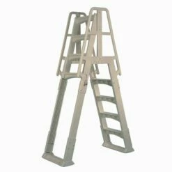 Vinyl Works Premium A-Frame Above Ground Pool Ladder - Taupe -swimming pool supplies shop ne120t c