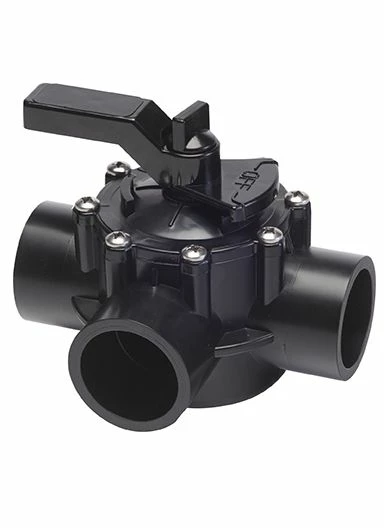 Ocean Blue Lube Free 3 Port 3 Way Diverter Valve CPVC 1.5" X 2" - 176106 - 4715 3 Ocean Blue Lube Free 3 Port 3 Way Diverter Valve CPVC 1.5" X 2" - 176106 - 4715