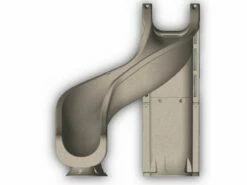 Global Pool Products Riptide Pool Slide - Left Turn - Sandstone -swimming pool supplies shop rip tide drawing 3