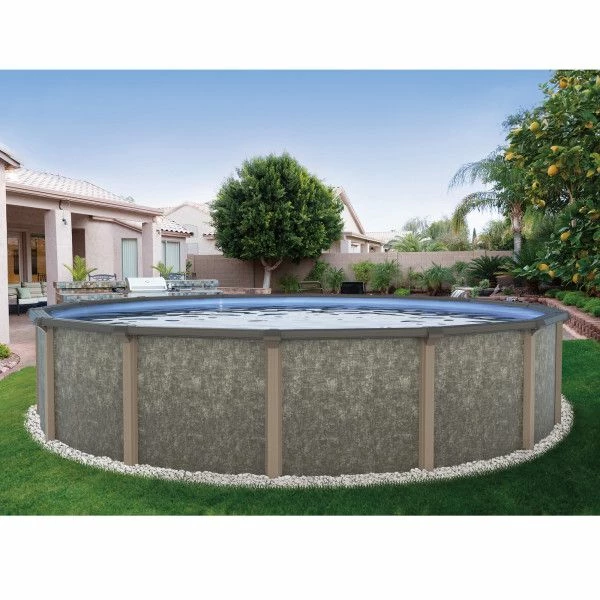 Riviera 18' Round 54" Resin Above Ground Pool Package - Includes Liner, Filter & Ladder 3 Riviera 18' Round 54" Resin Above Ground Pool Package - Includes Liner, Filter & Ladder