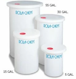 Rola-Chem 15 Gallon Poly Chemicals Tank With Cover & Cap Plug 561415