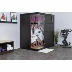 Sirona 4-Person Hemlock Infrared Sauna With 8 Carbon Heaters - SA7009 -swimming pool supplies shop sa7009 sirona sauna ls19