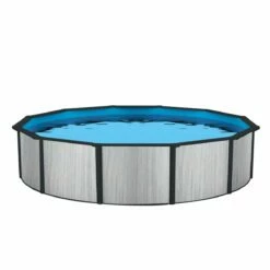 Savannah 24' Round 52-in Resin Above Ground Pool Package - Includes Liner, Filter & Ladder
