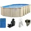 Surfside 18' X 34' Oval 52" Steel Above Ground Pool Package